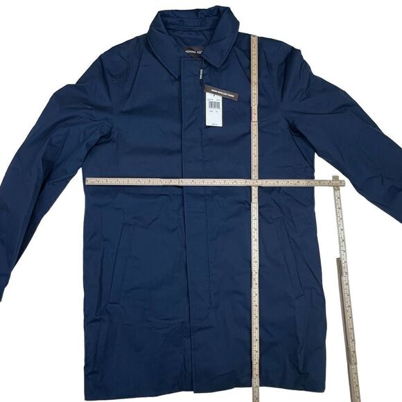 New Michael Kors Men Blue Jacket Waterproof Coat US Medium Midnight Blue $298 - Picture 6 of 15